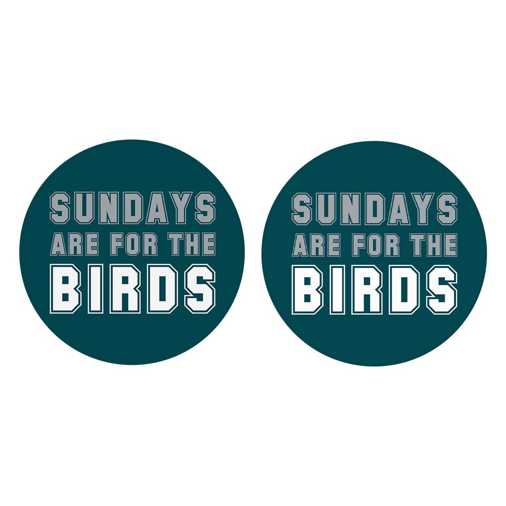 Modern Minimalist Pennsylvania Bird Sundays | Absorbent Car Coasters | Set of 2 | Min 4