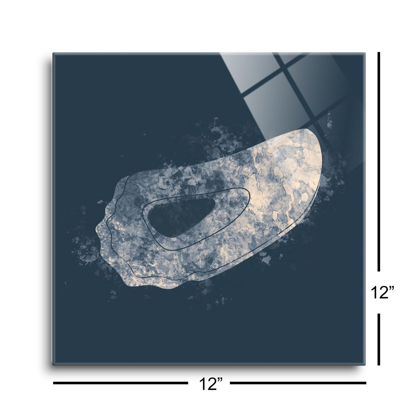 Louisiana Colorful Water Color Oyster | Hi-Def Glass Art | Eaches | Min 1