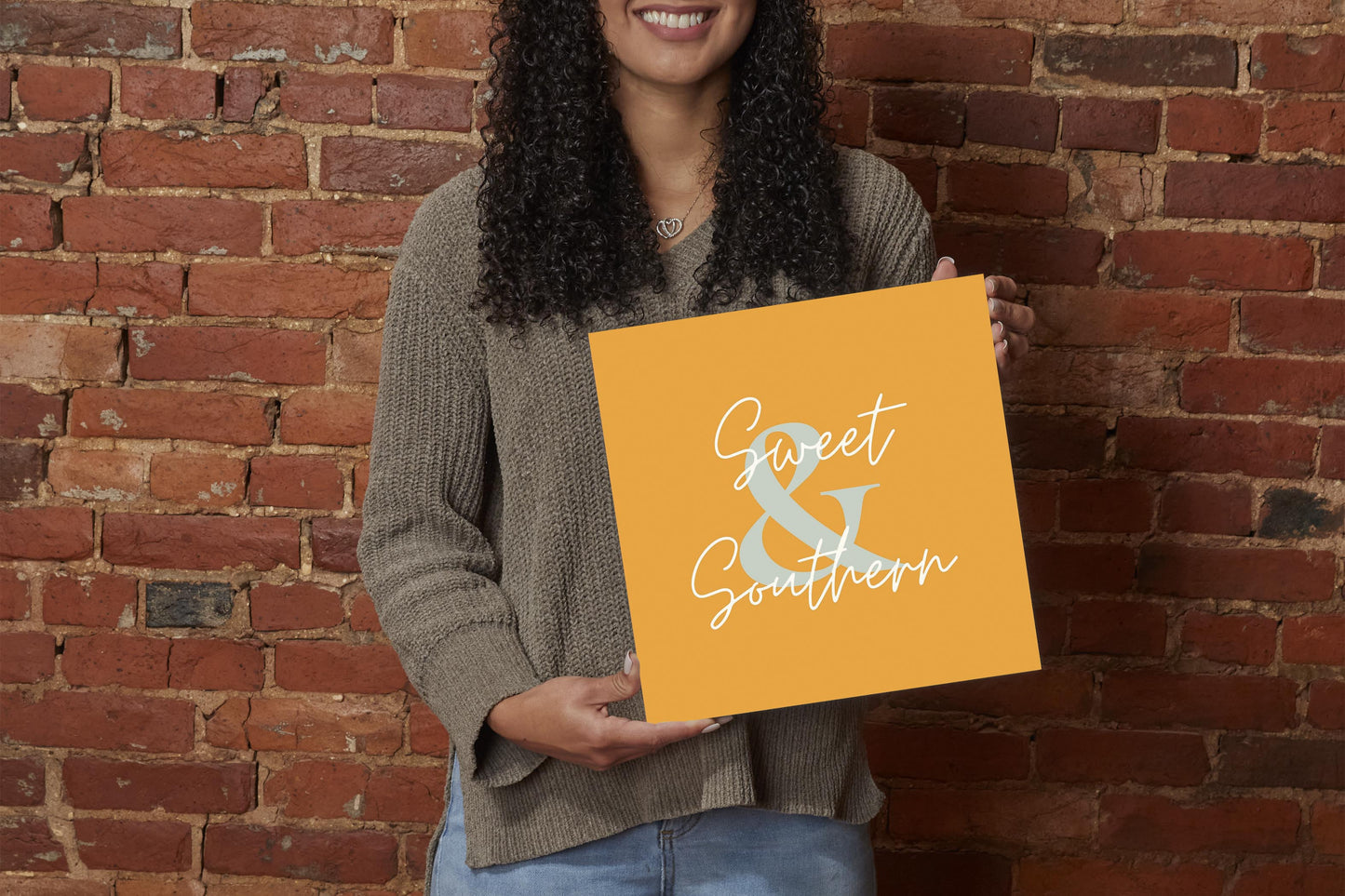 Modern Minimalist Oklahoma Sweet Southern | Wood Sign | Eaches | Min 2