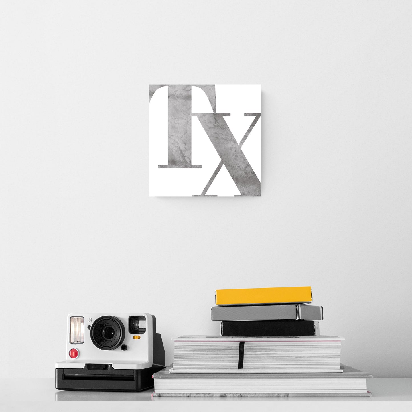 Modern White Texas Initials | Hi-Def Glass Art | Eaches | Min 2