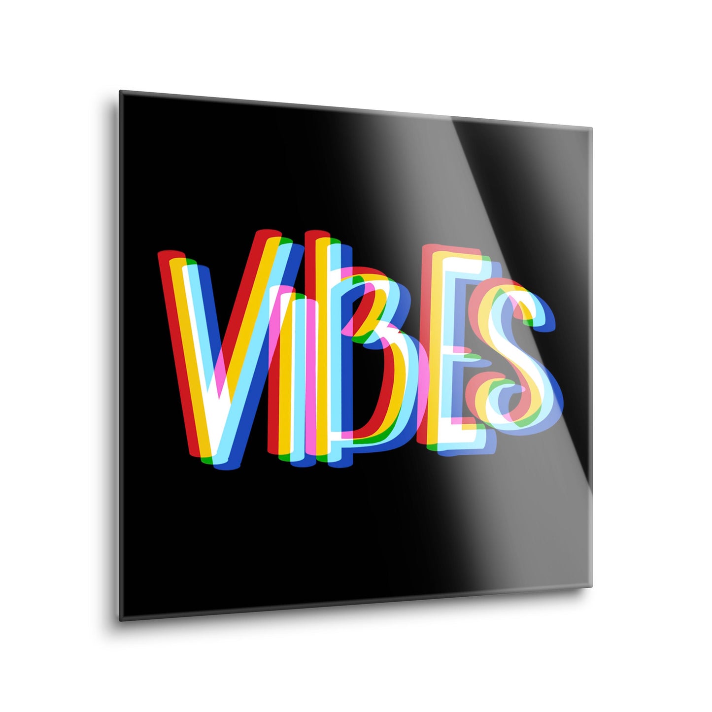 Funky Vibes Illusion In Black | Hi-Def Glass Art | Eaches | Min 2