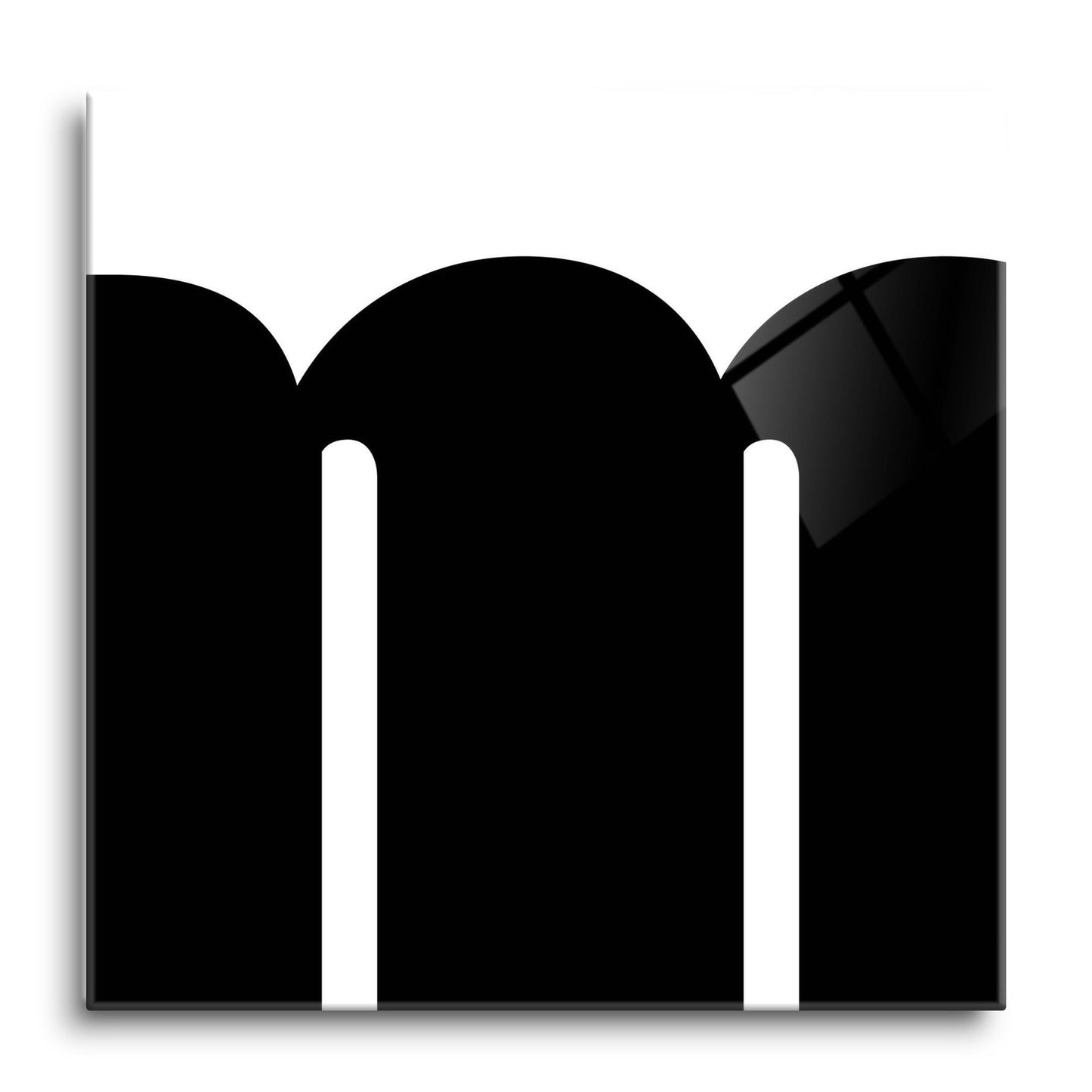 Fun Chunky Monogram M | Hi-Def Glass Art | Eaches | Min 1