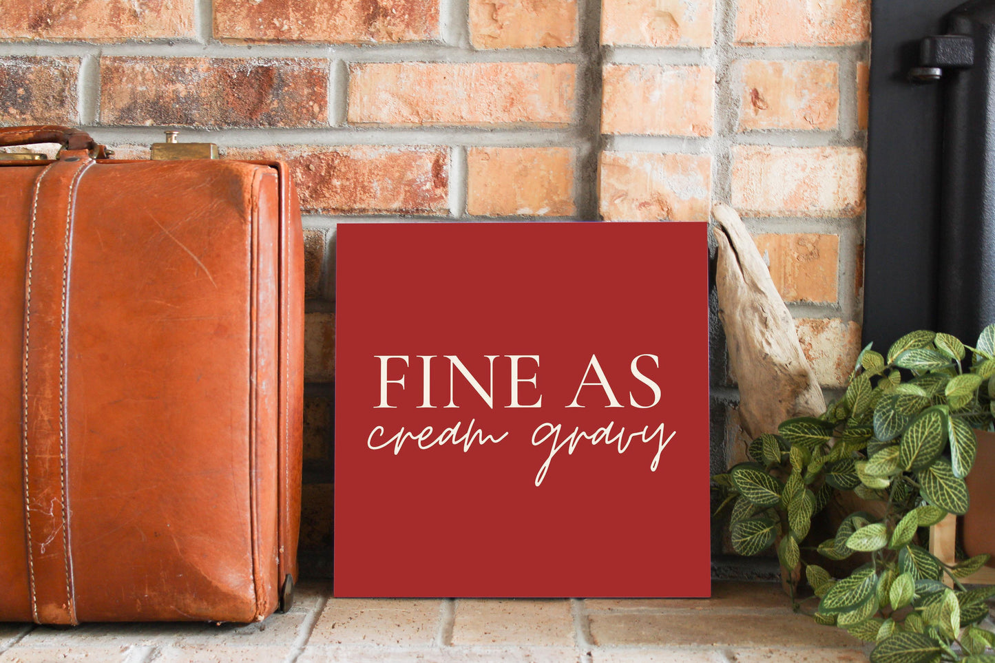 Modern Minimalist Texas Fine As Gravy | Wood Sign | Eaches | Min 2