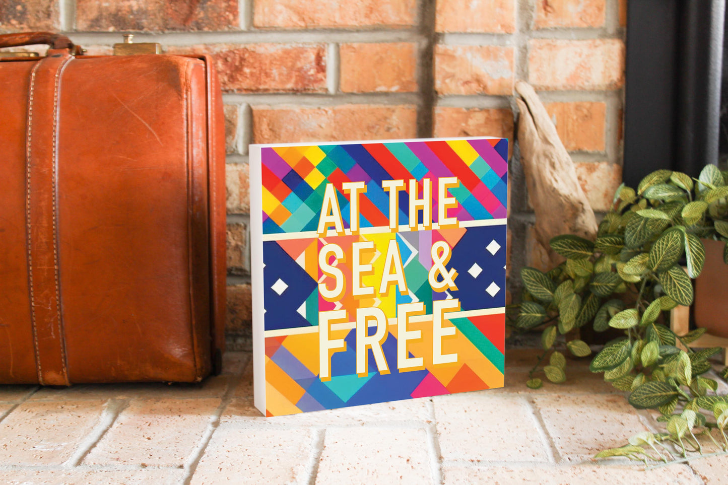 At The Sea Free | Wood Block | Eaches | Min 2