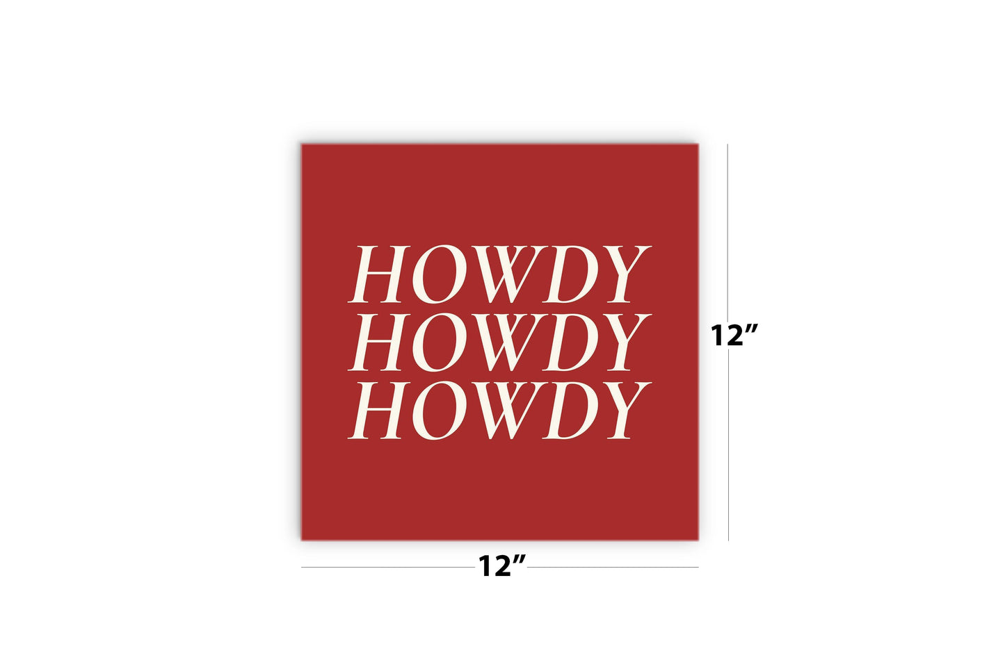 Modern Minimalist Texas Colors Howdy | Wood Sign | Eaches | Min 2