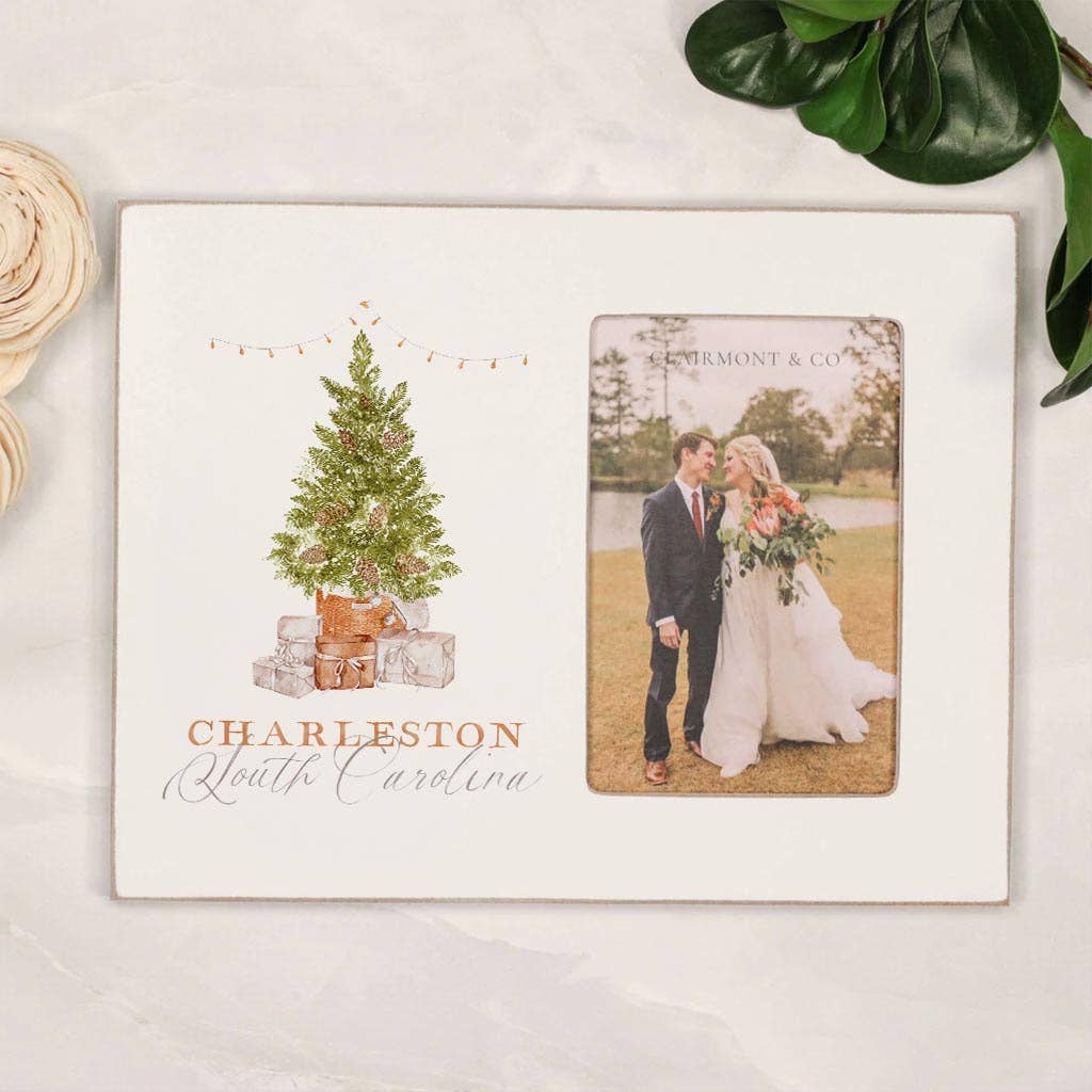 Picture Frame, Christmas Decor, Name Drop, City and State