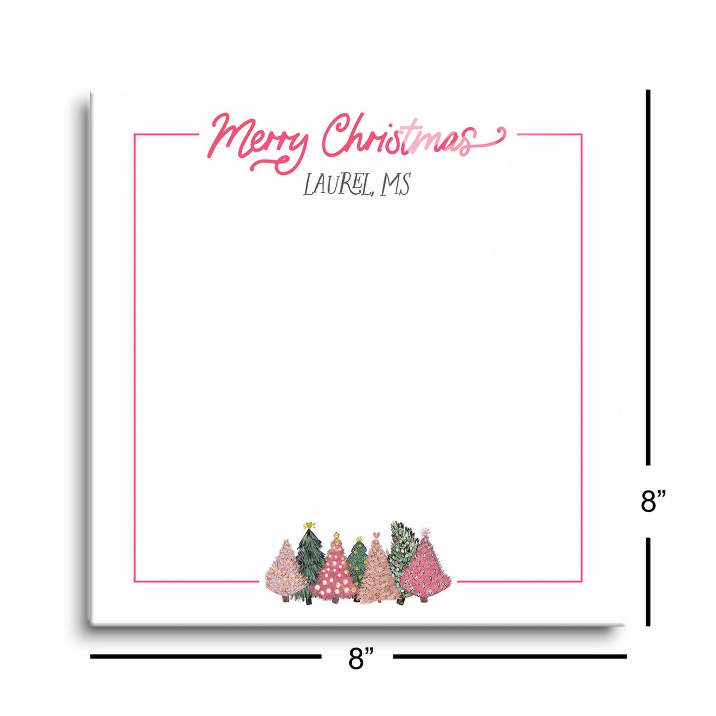 Pink Christmas Trees Notes