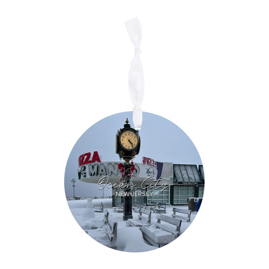 OCNJ Mancos Snow Drift Christmas Ornament| Wood Ornament | Eaches | Min 6