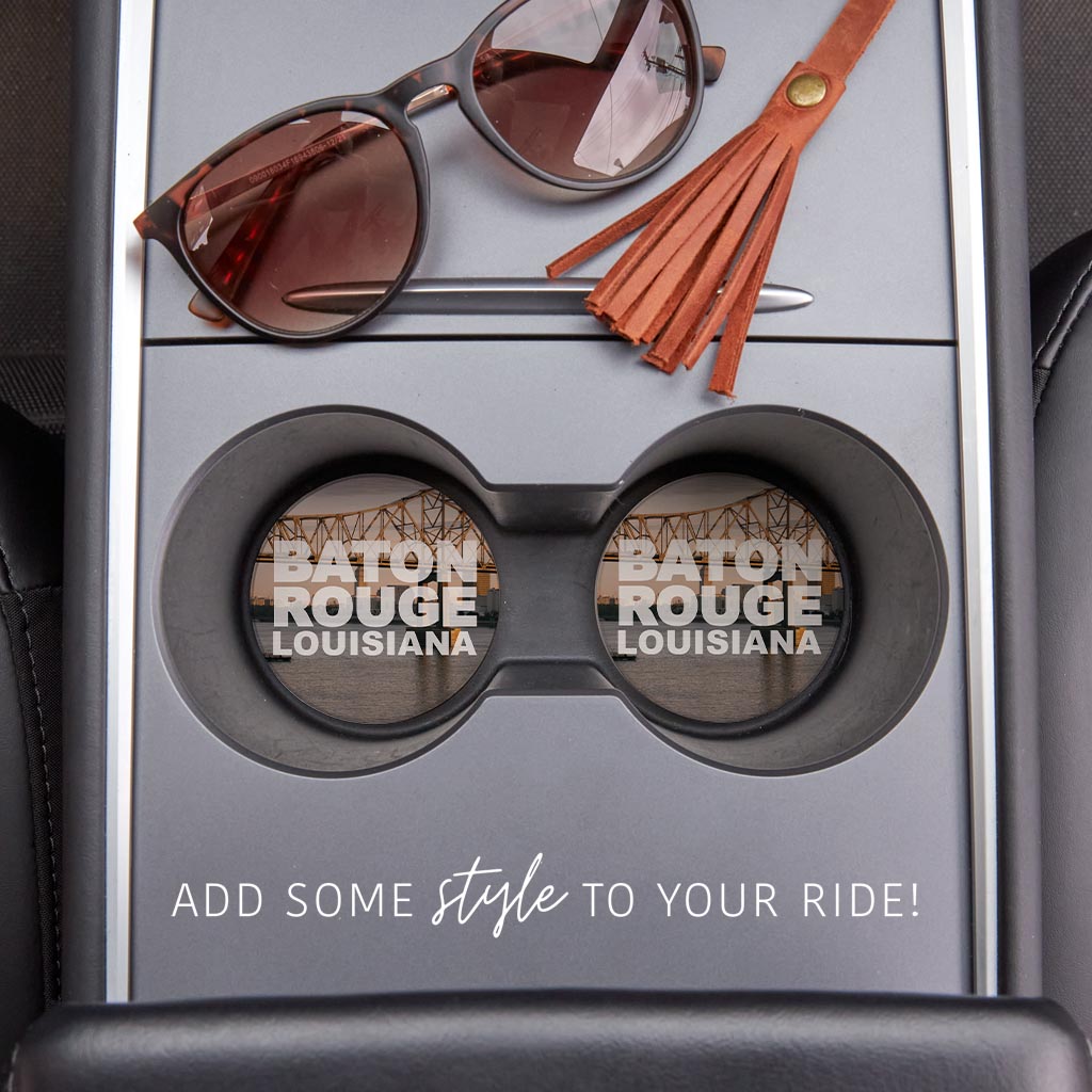 Baton Rouge Louisiana Photo | Absorbent Car Coasters | Set of 2 | Min 4