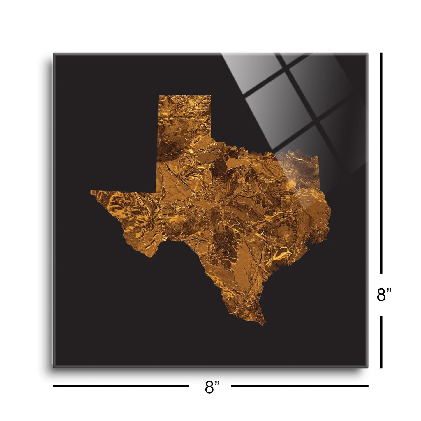 Texas State Shape Copper | Hi-Def Glass Art | Eaches | Min 2