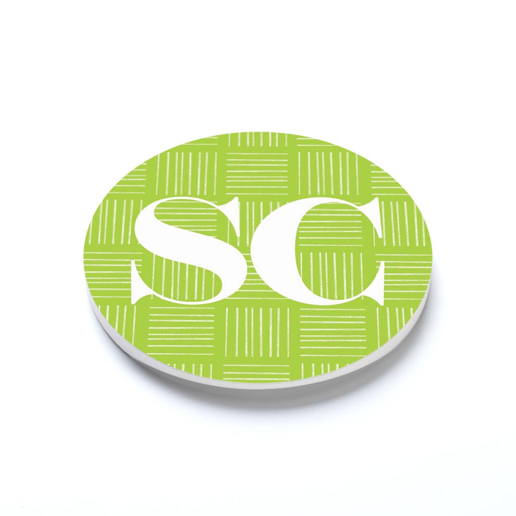 Bright Modern Abbreviated Green South Carolina | 2.65x2.65