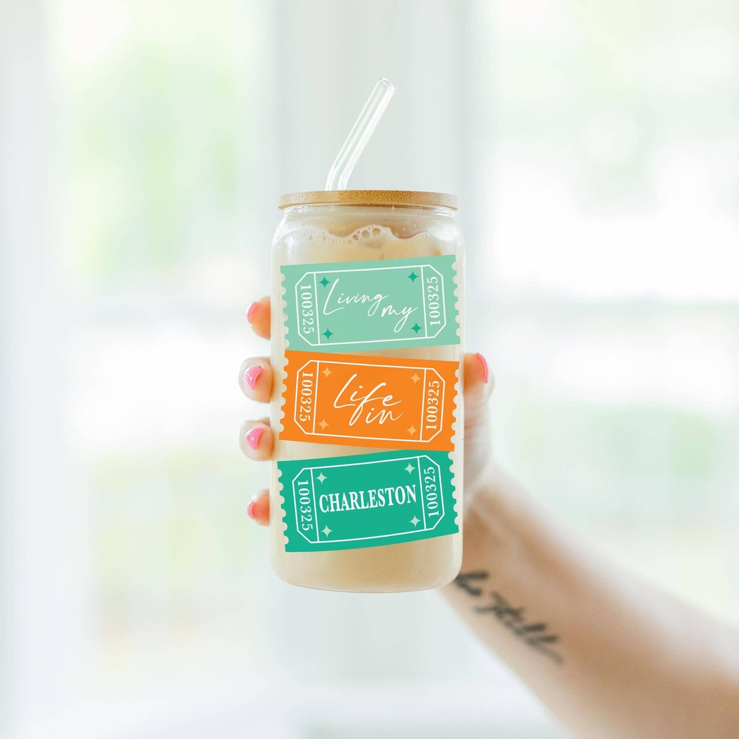 16oz Cold Brew Glass-Love+Local Showgirl