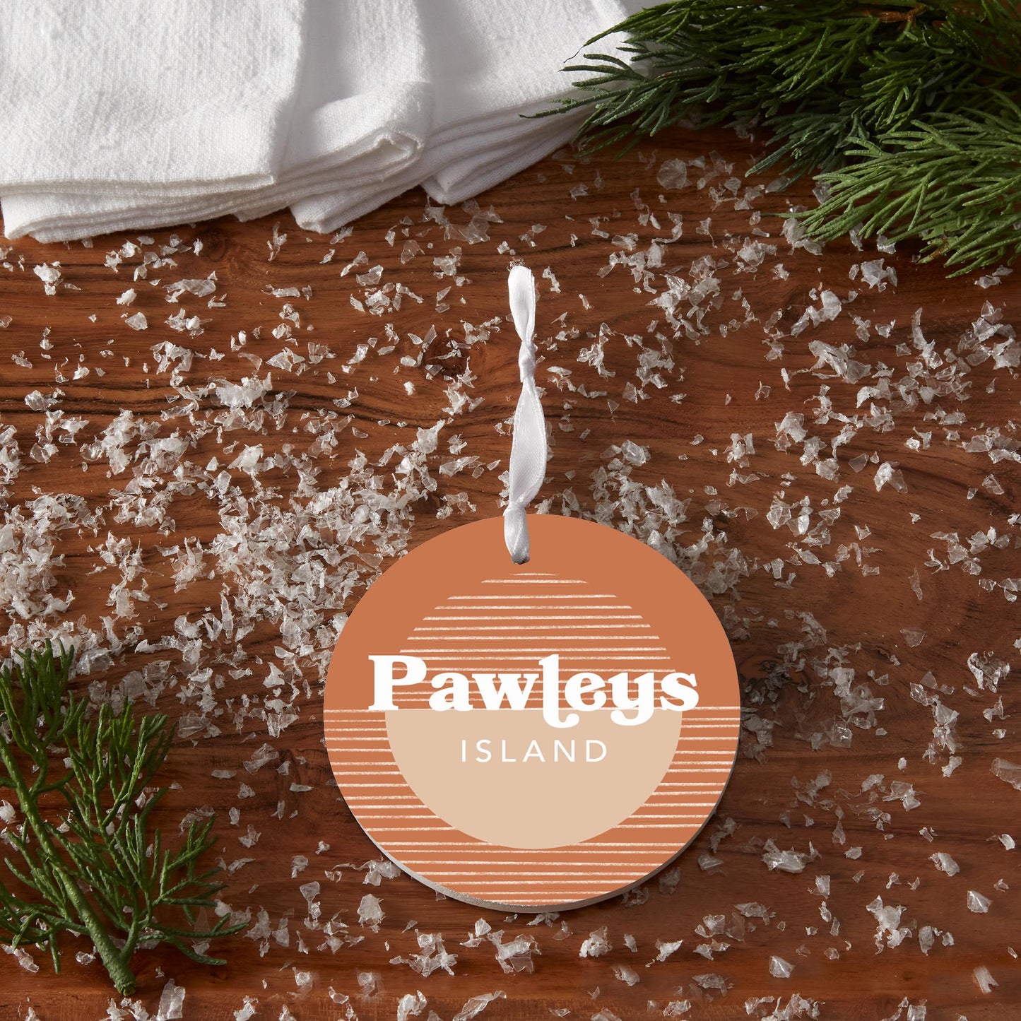 Vintage Groove Half Circle Lines Pawleys Island | 4x4