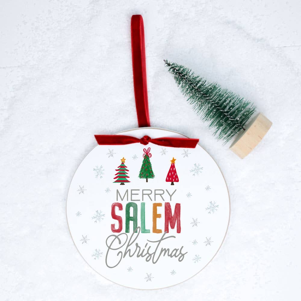 Christmas Ornament, Custom City Ornament, Christmas Decor