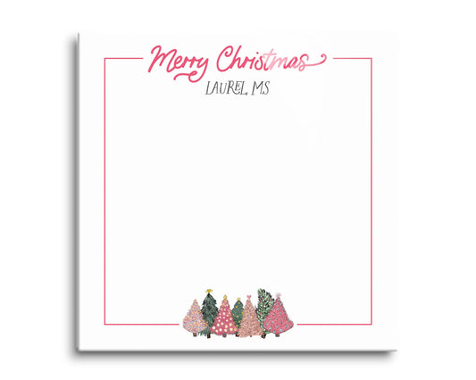 Pink Christmas Trees Notes