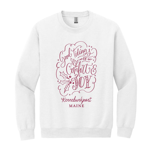 Gildan Sweatshirt White-Love + Local Winterberry