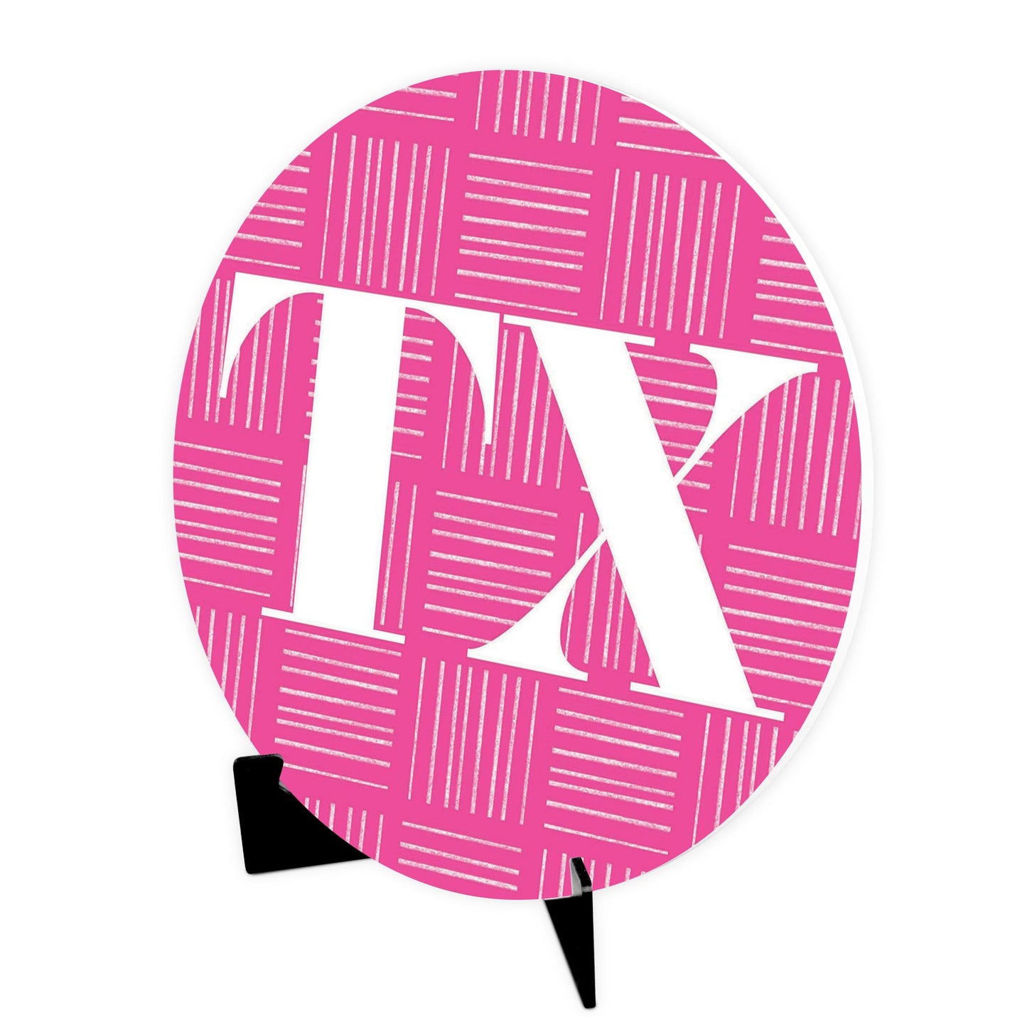 Bright Modern Abbreviated On Pink Texas | Wood Sign | Eaches | Min 1