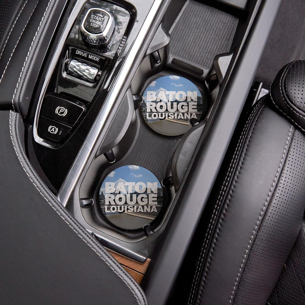 Baton Rouge Louisiana Photo | Absorbent Car Coasters | Set of 2 | Min 4