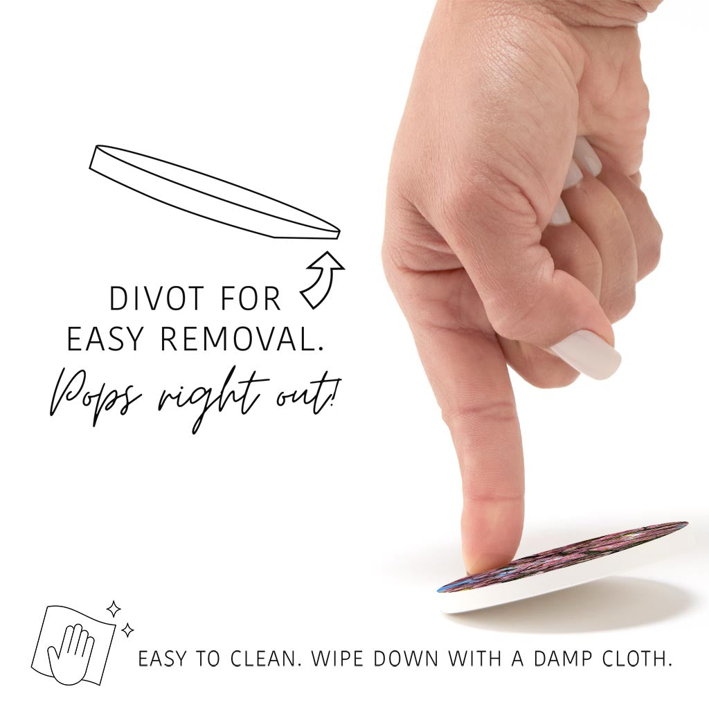 Monokian Cherry Blossoms | Absorbent Car Coasters | Set of 2 | Min 4