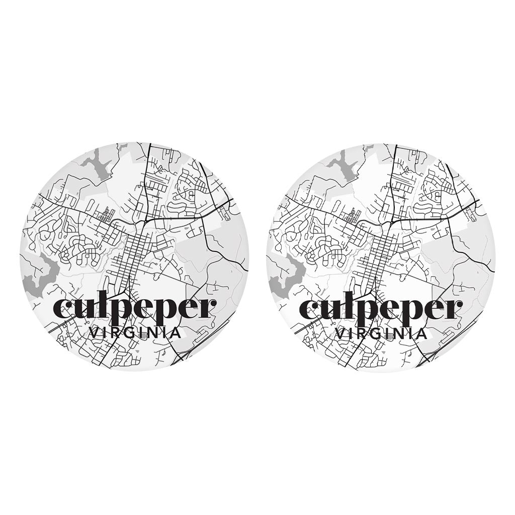 Black and White Map Virginia Culpeper | 2.65x2.65