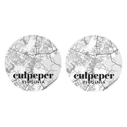 Black and White Map Virginia Culpeper | 2.65x2.65