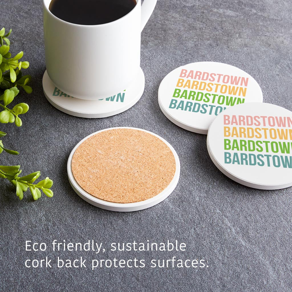 Boho Color Repeated Kentucky| Absorbent Coasters | Set of 4 | Min 2