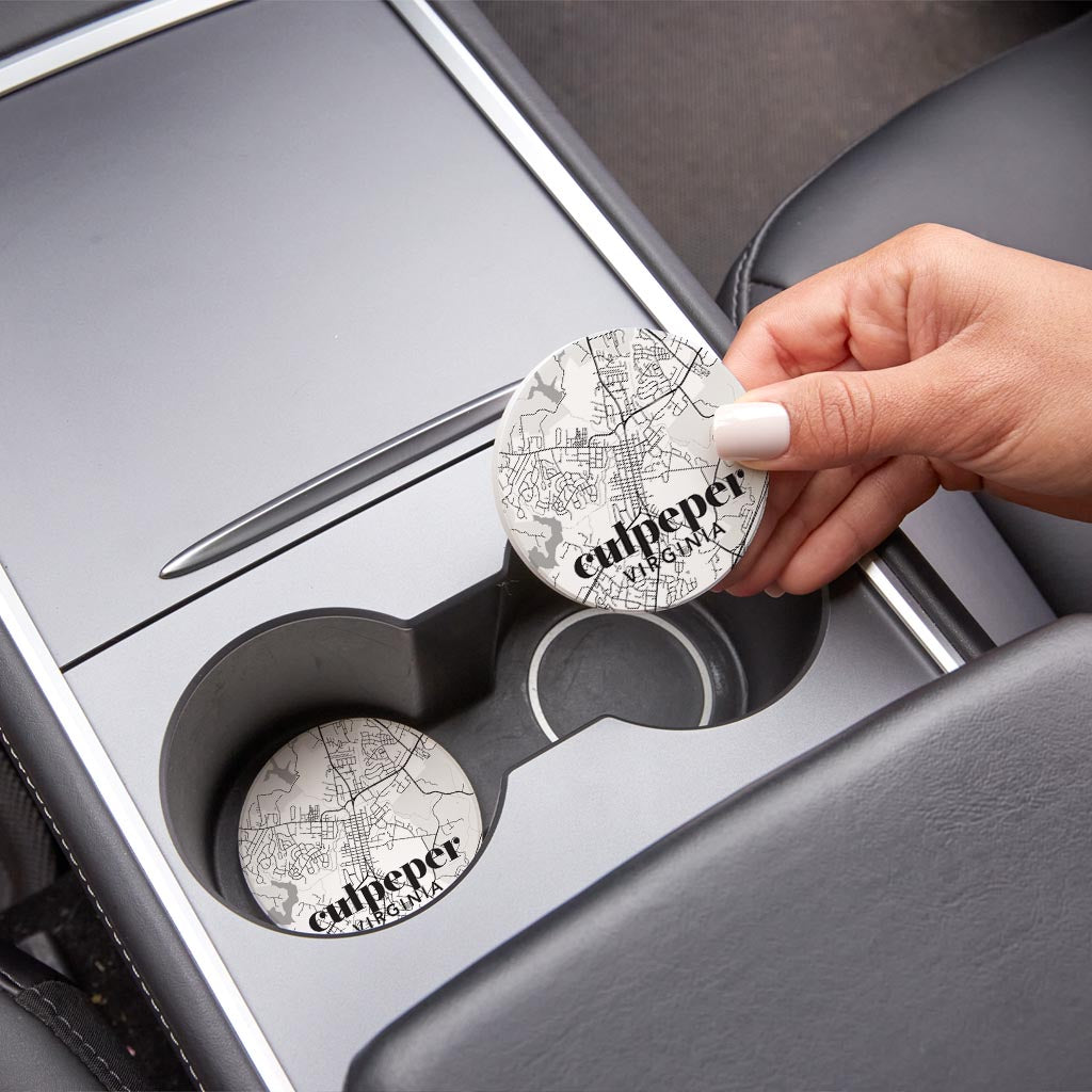 Black and White Map Virginia Culpeper | 2.65x2.65