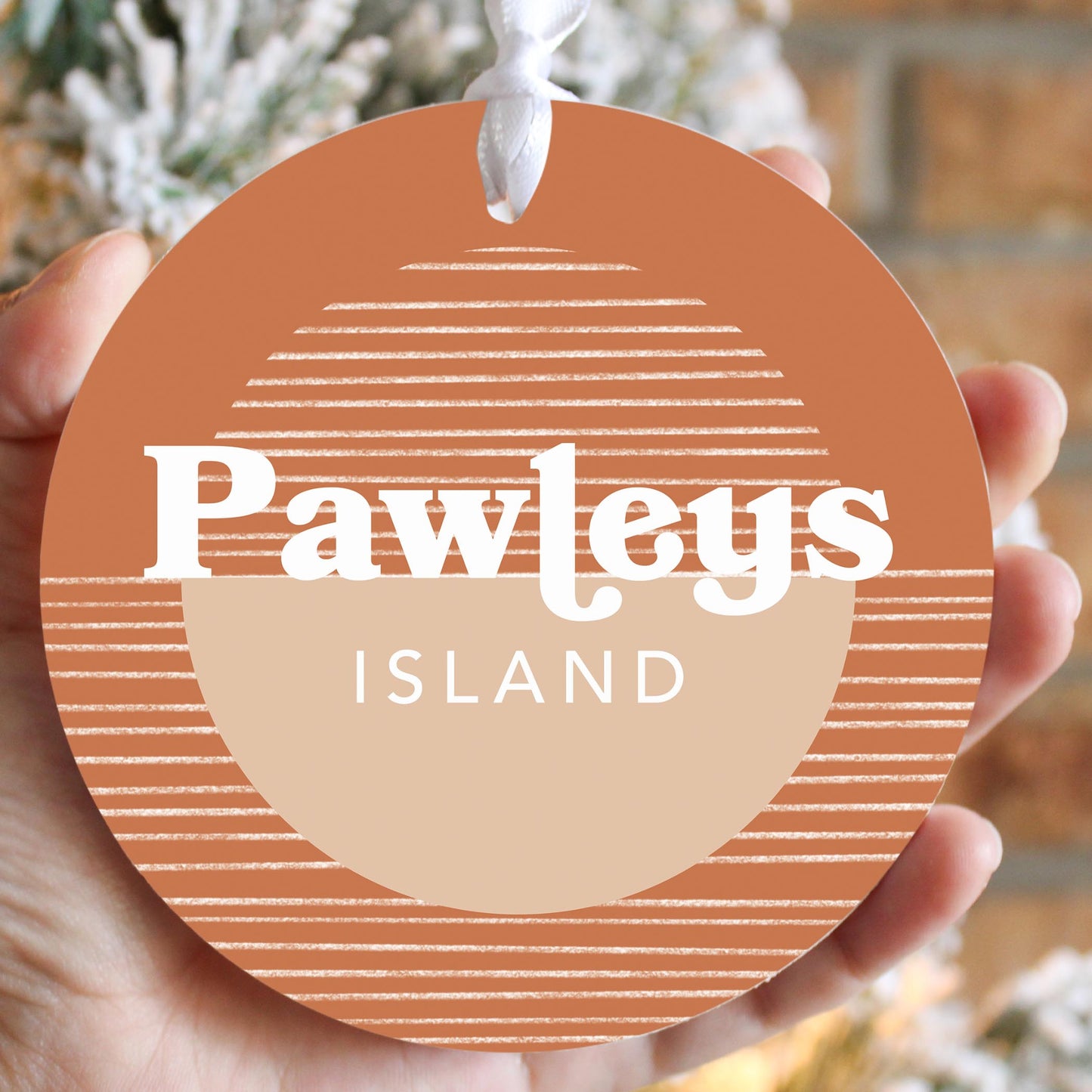Vintage Groove Half Circle Lines Pawleys Island | 4x4