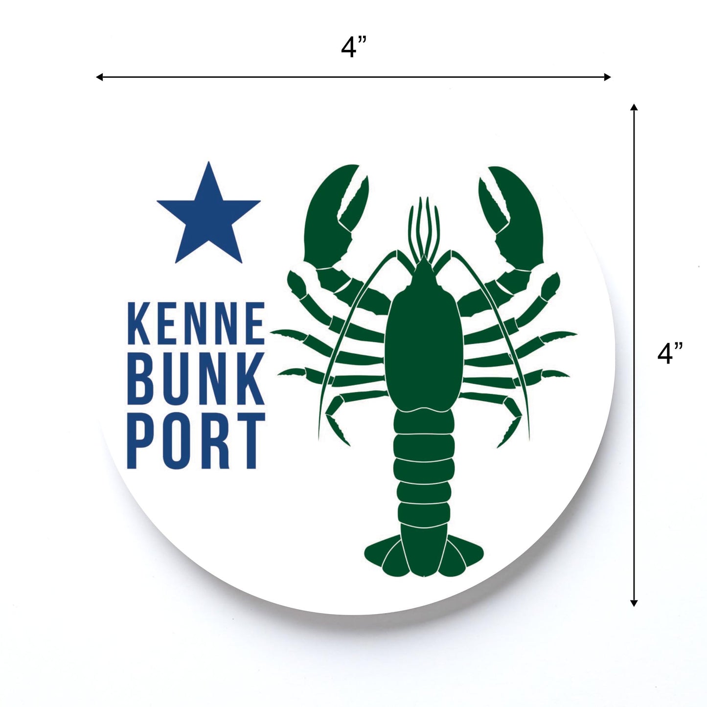 Kennebunkport Maine Lobster Green | Absorbent Coasters | Eaches | Min 6