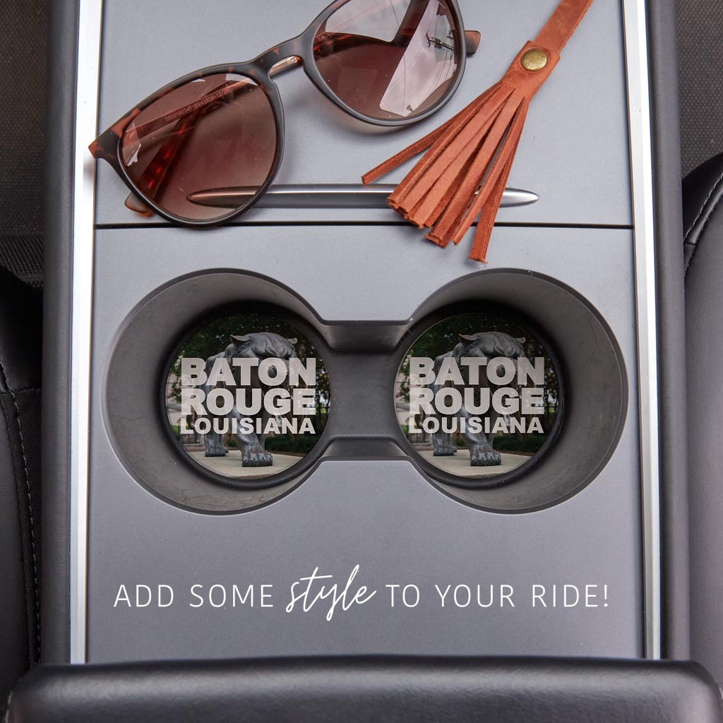 Baton Rouge Louisiana Photo | Absorbent Car Coasters | Set of 2 | Min 4