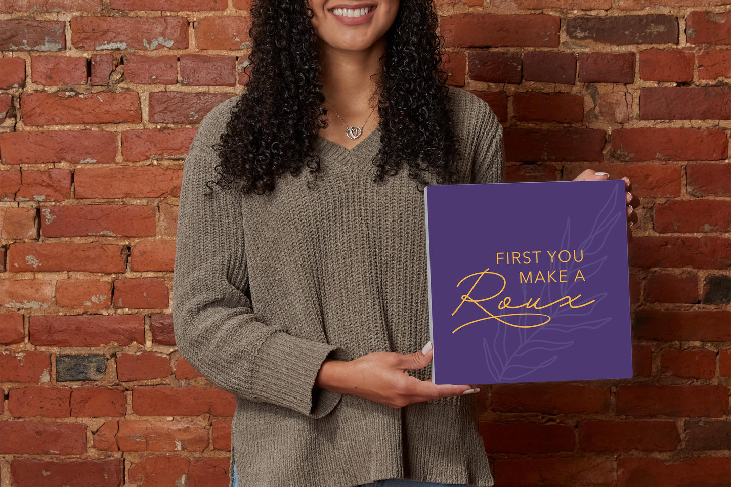 Purple Gold Louisiana First You Make A Roux | Wood Block | Eaches | Min 2