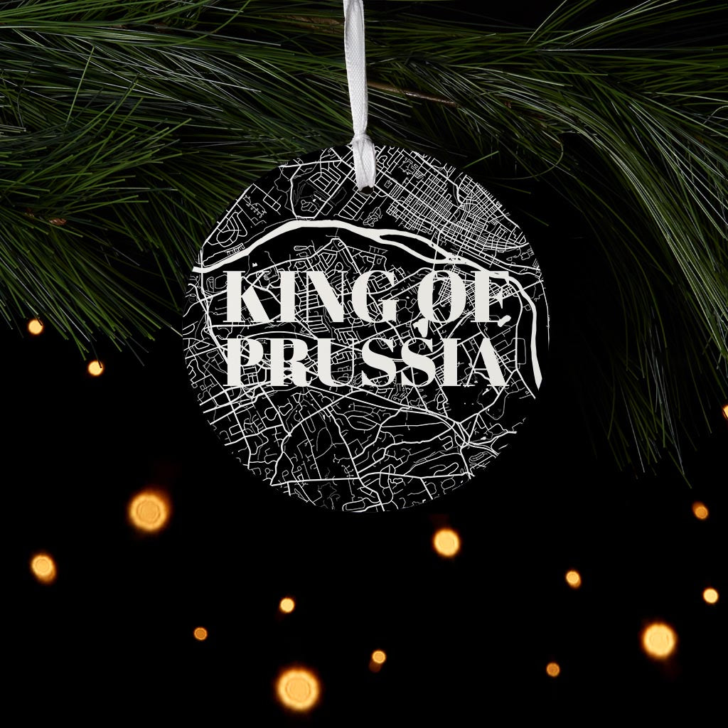 Minimalistic B&W Pennsylvania King Of Prussia Map v2 | 4x4