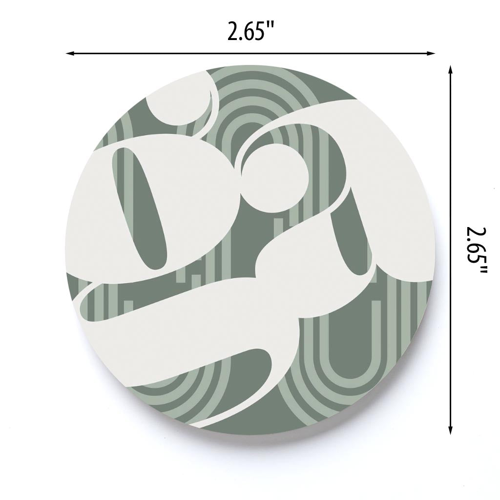 Vintage Groove Green Wave Lines Georgia GA | 2.65x2.65