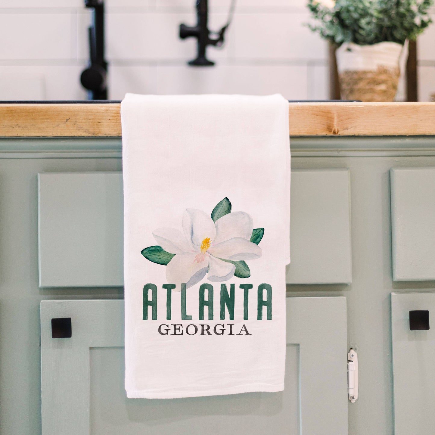 Custom Tea Towel, Magnolia State Towel, Tea Towels