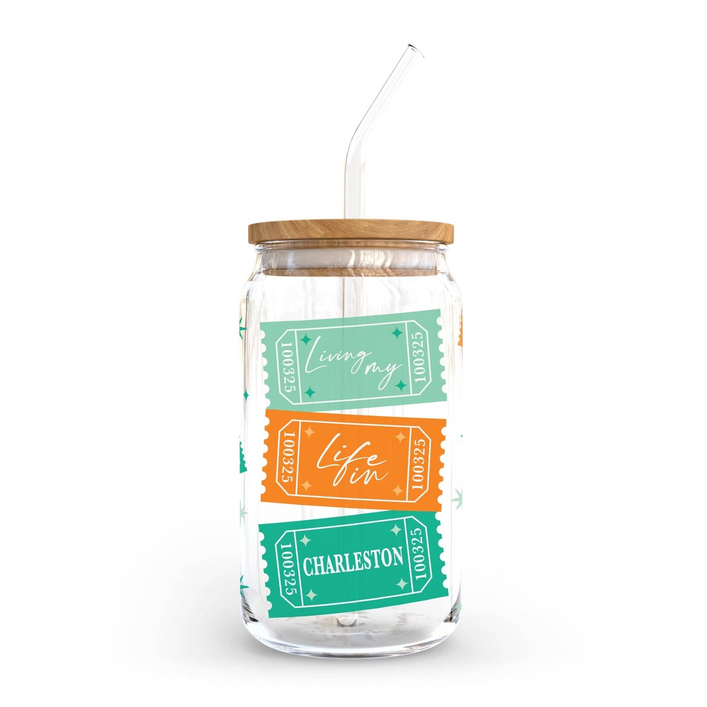 16oz Cold Brew Glass-Love+Local Showgirl