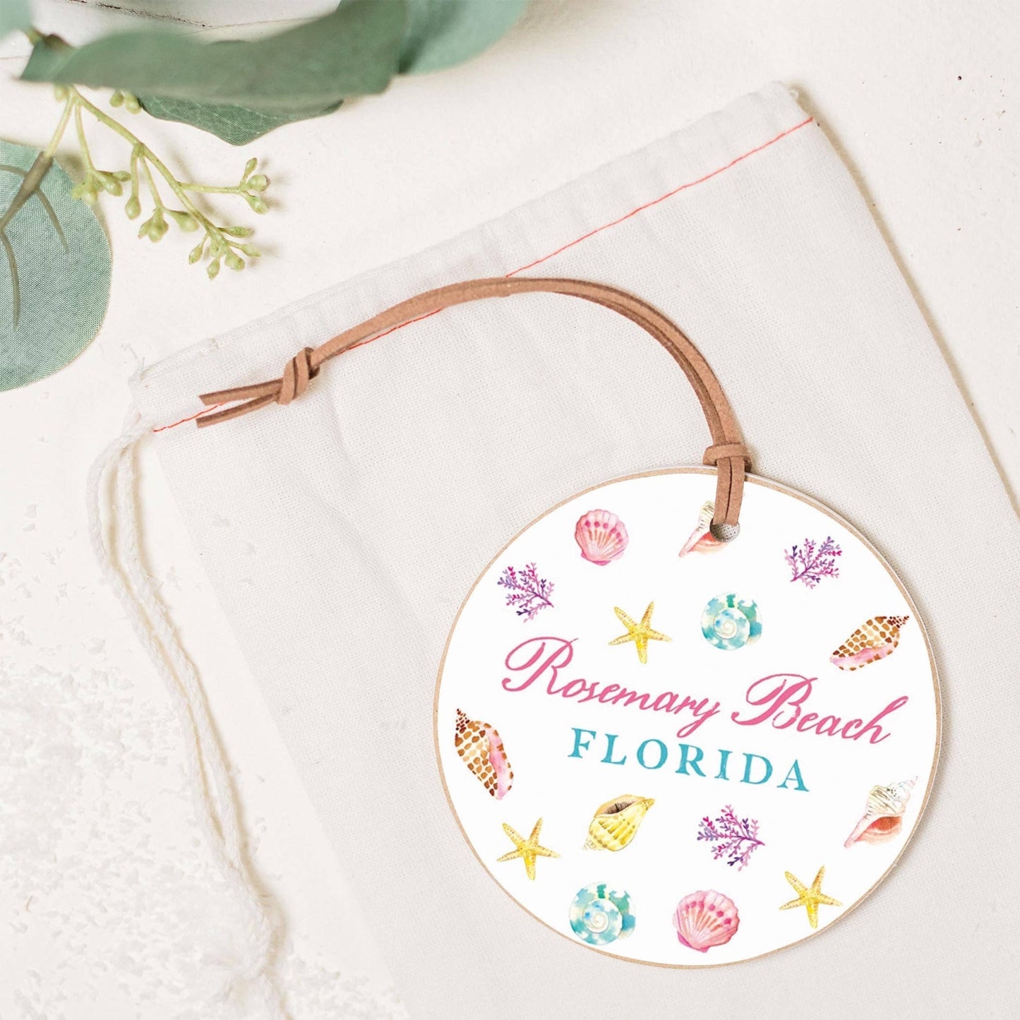 Ornament, Beach Souvenir, Custom City/State, Resort Gift