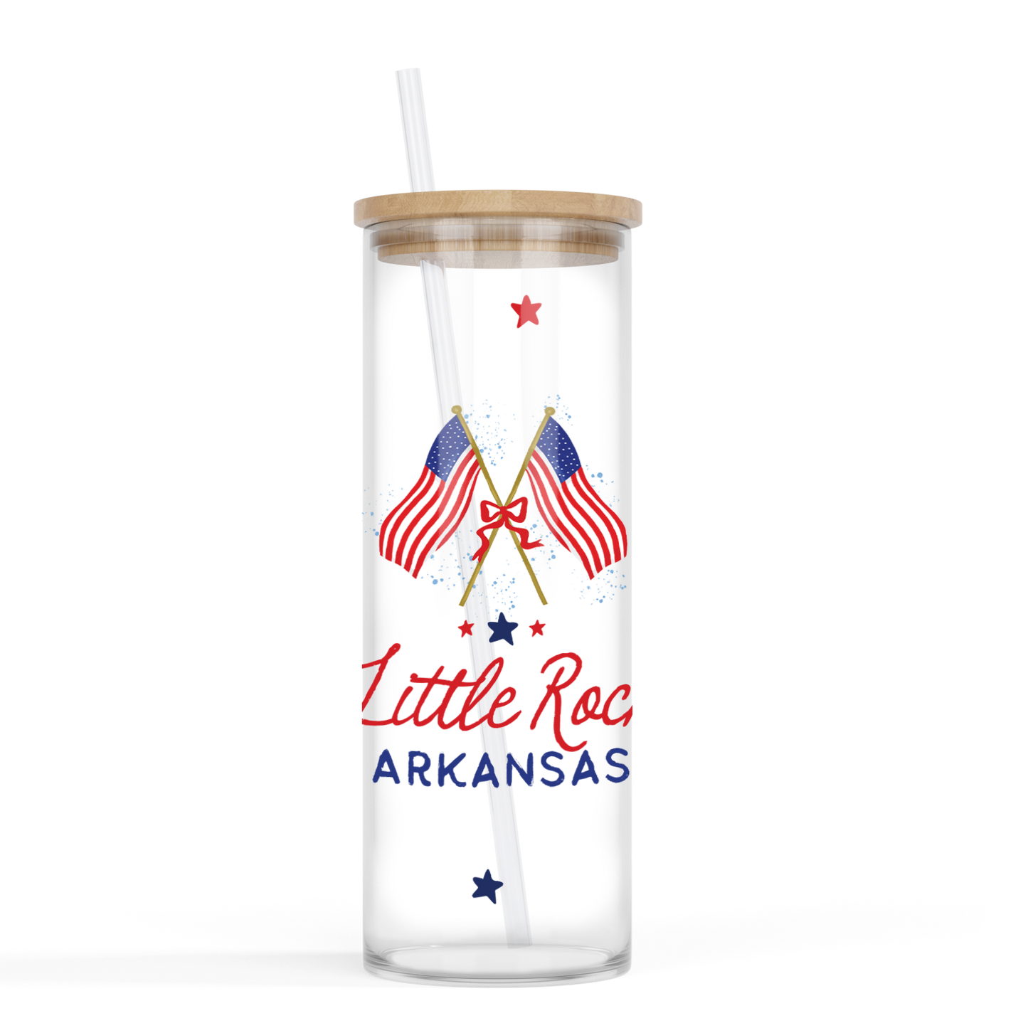 Custom City/State, Cold Brew Glass, America, Patriotic Gifts