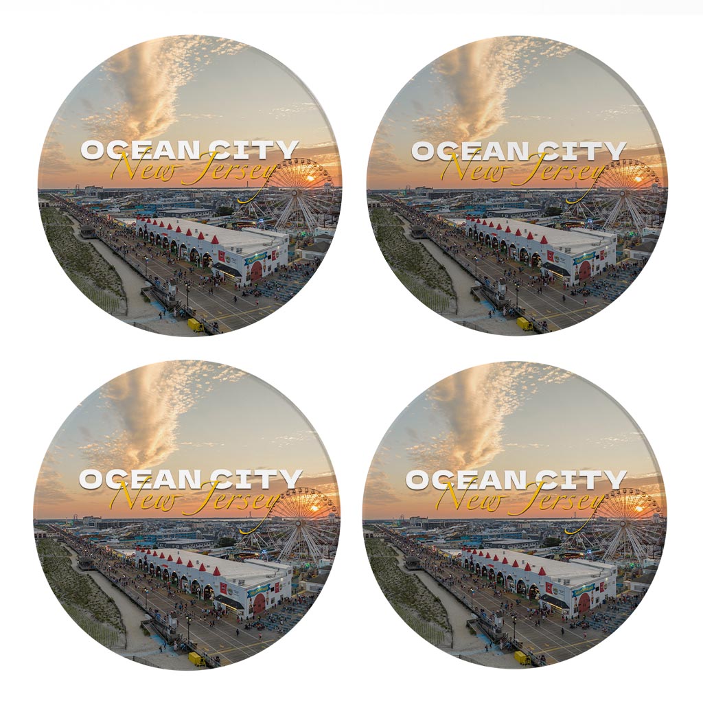 Wonderland Sunset Round Coaster| Absorbent Coasters | Set of 4 | Min 2