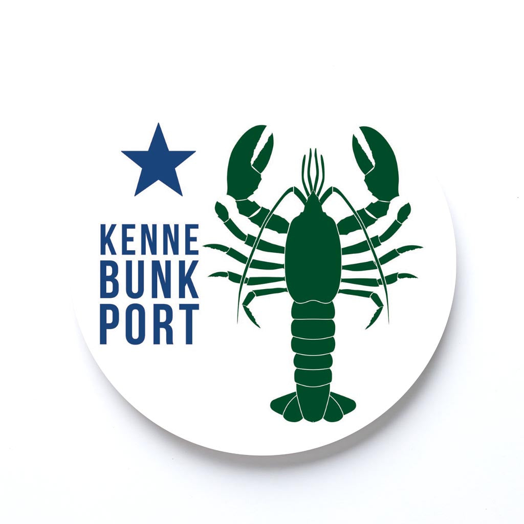 Kennebunkport Maine Lobster Green | Absorbent Coasters | Eaches | Min 6