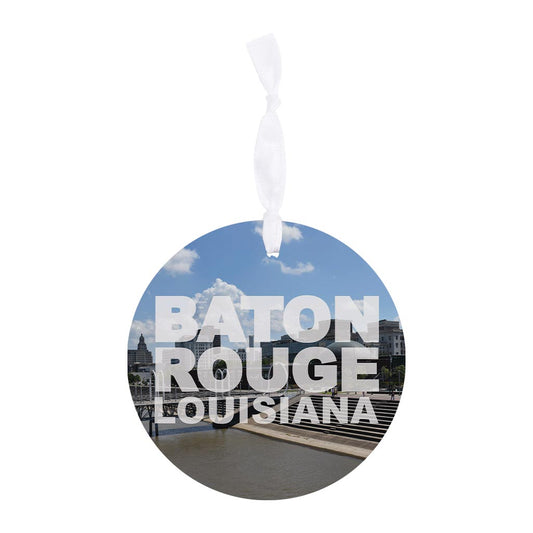 Baton Rouge Louisiana Photo | Wood Ornament | Eaches | Min 6