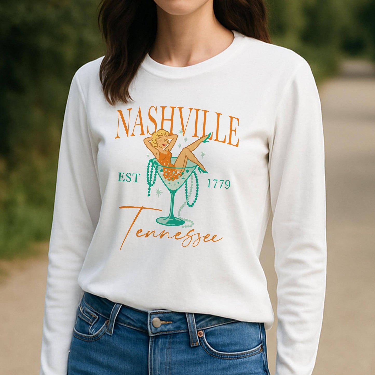 Long Sleeve T-Shirt White-Love+Local Showgirl