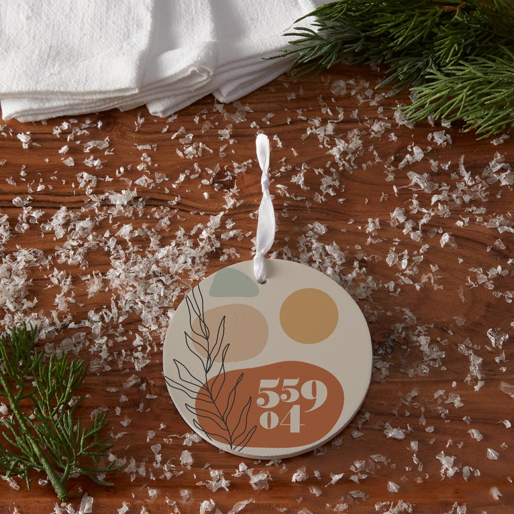 Vintage Groove Zip Minnesota | Wood Ornament | Eaches | Min 6