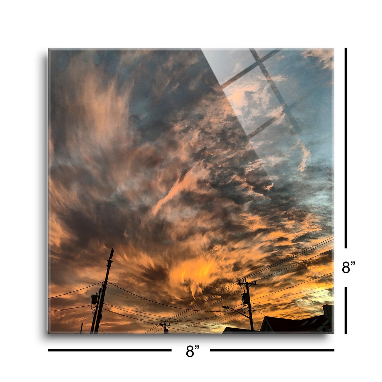 Monokian Ocean City Sky | Hi-Def Glass Art | Eaches | Min 2