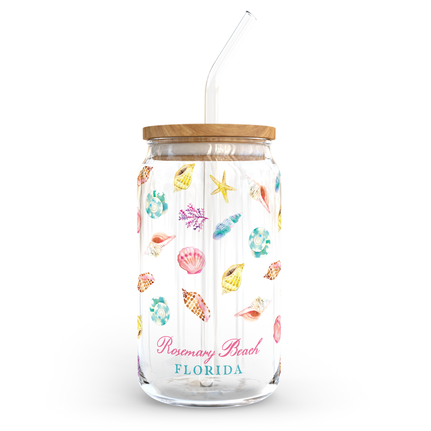 Cold Brew Glass, Souvenir, Beach Glass, Name Drop, Resort