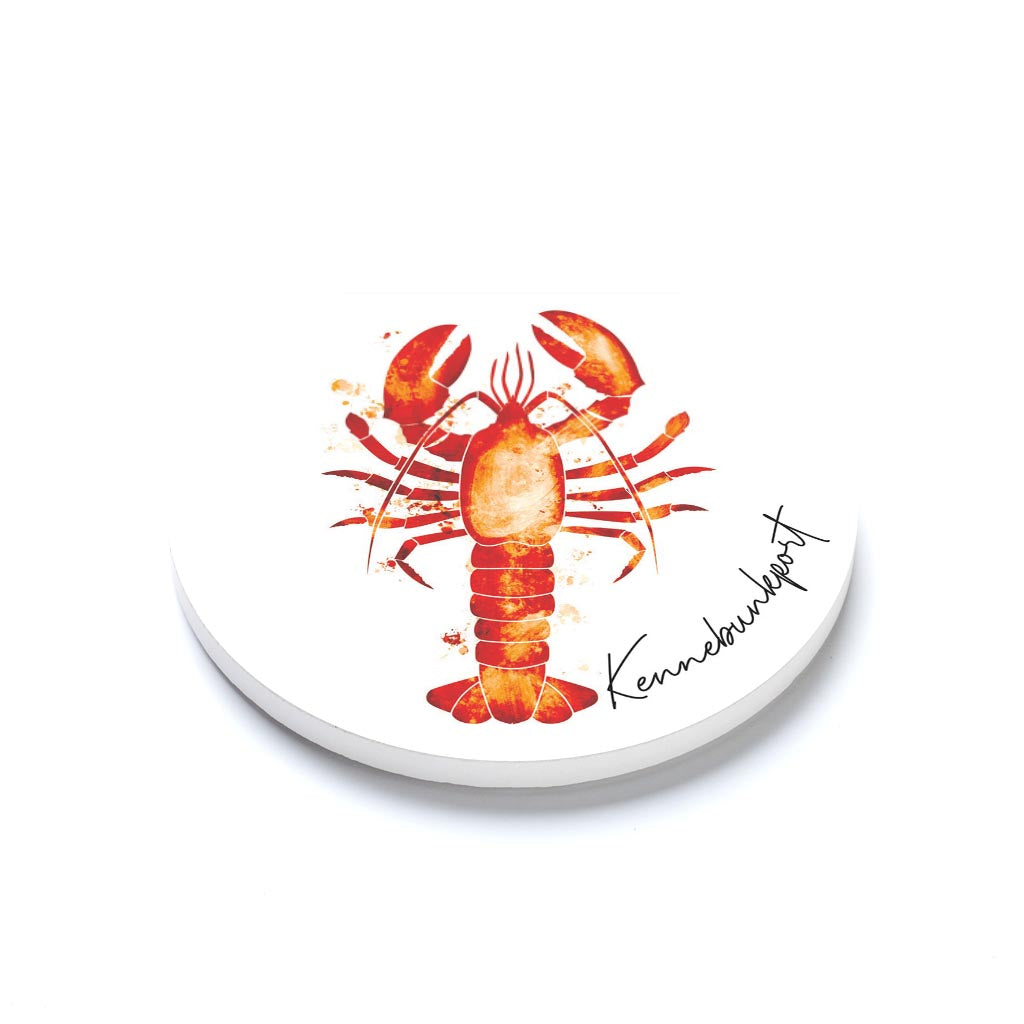 Kennebunkport Maine Lobster Orange | Absorbent Coasters | Eaches | Min 6