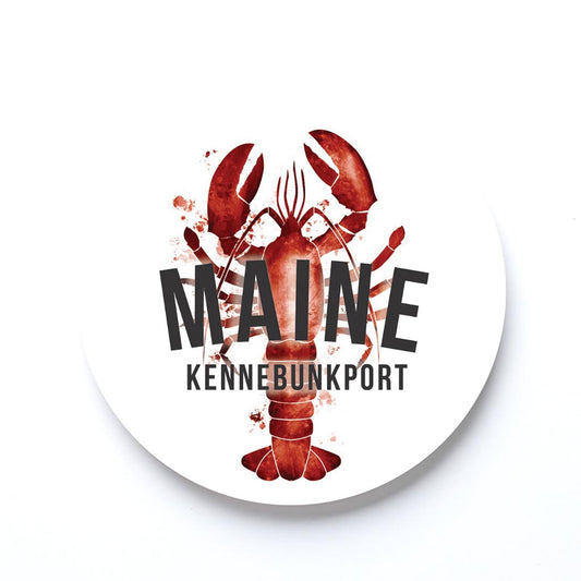 Kennebunkport Maine Lobster Red | Absorbent Coasters | Eaches | Min 6