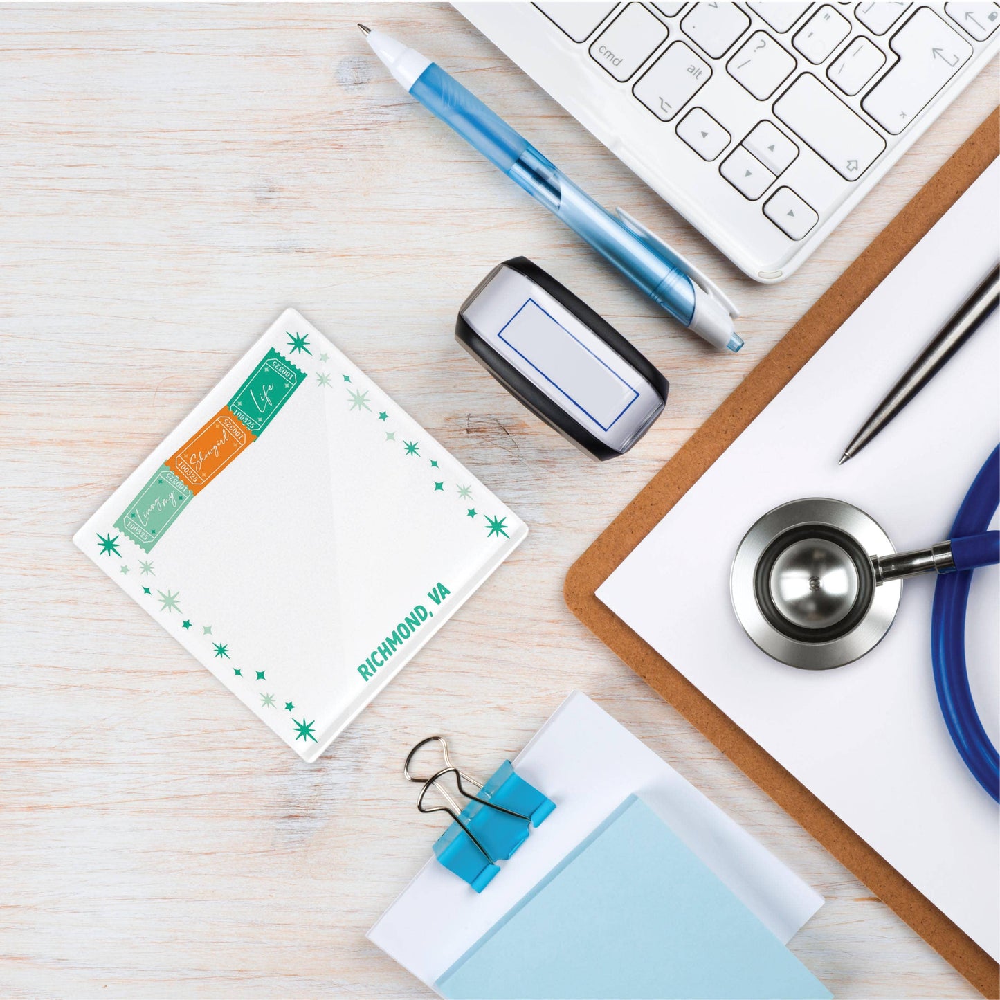 4x4 Clear Reminder Love Local-Love+Local Showgirl