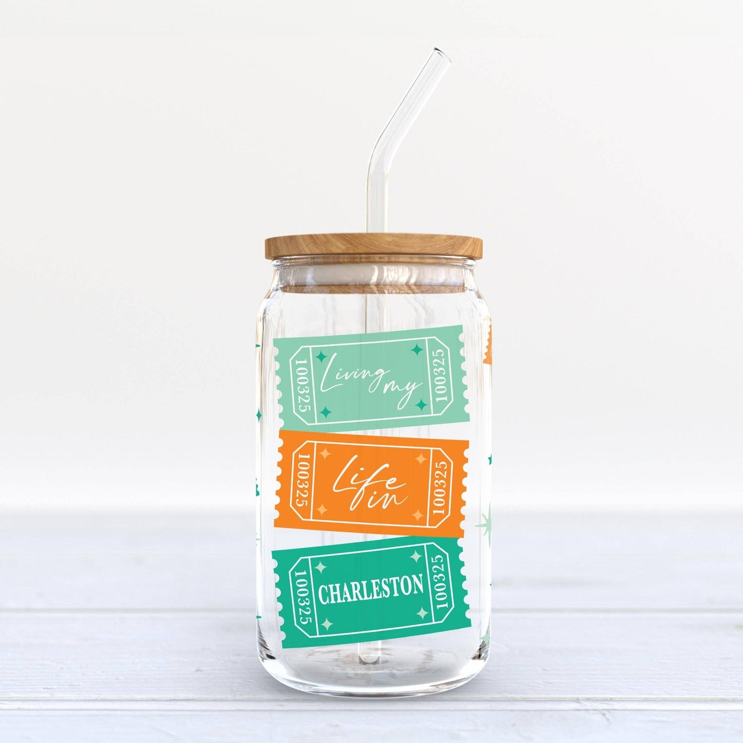 16oz Cold Brew Glass-Love+Local Showgirl