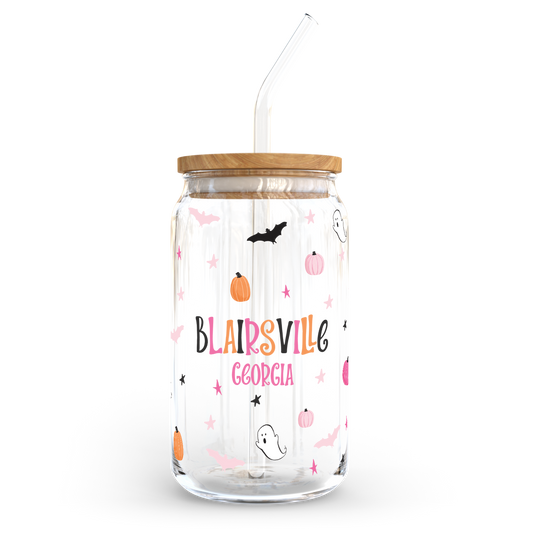 Local Gift, Cold Brew Glass, Custom City, Halloween, Gifts