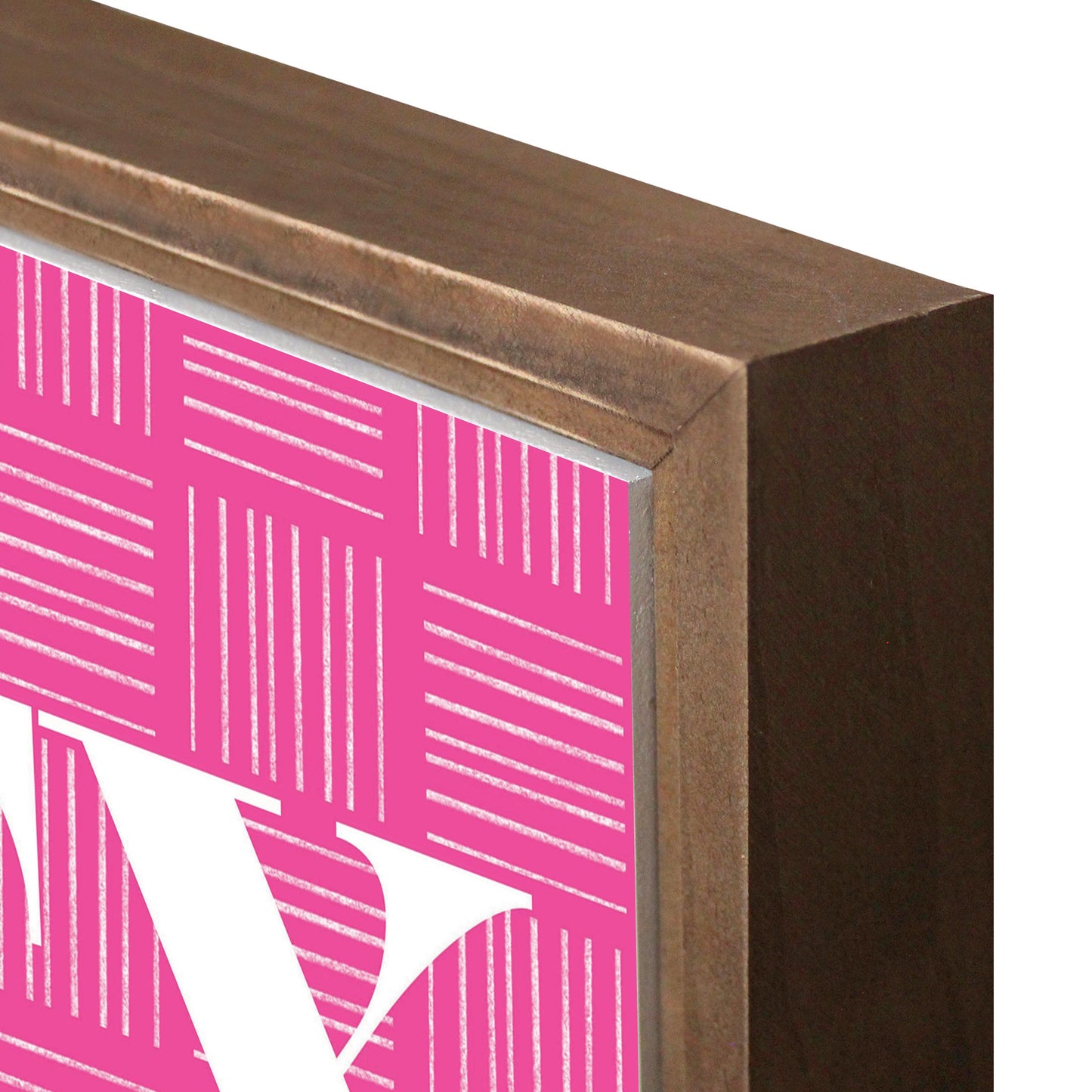 Bright Modern Abbreviated On Pink Texas | Wood Sign | Eaches | Min 1